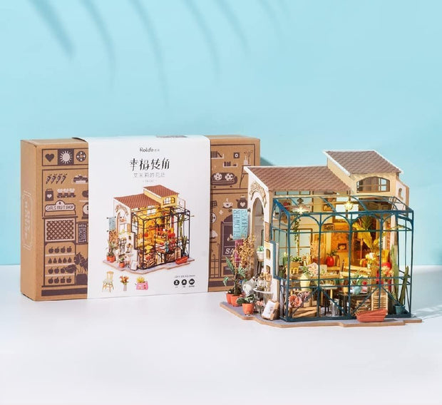 ROBOTIME Rolife DIY Miniature House Kit Emily's Flower Shop,